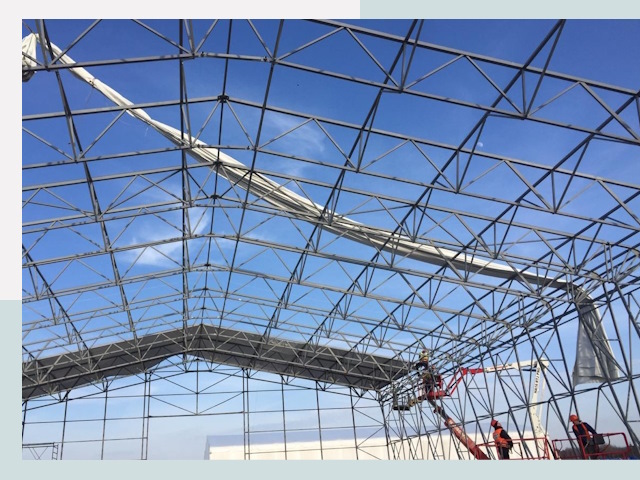 Шатровые ангары от 622 руб. в Апатитах и Мурманской области