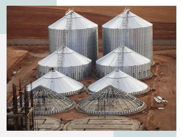 Строительство зерновых силосов в Апатитах