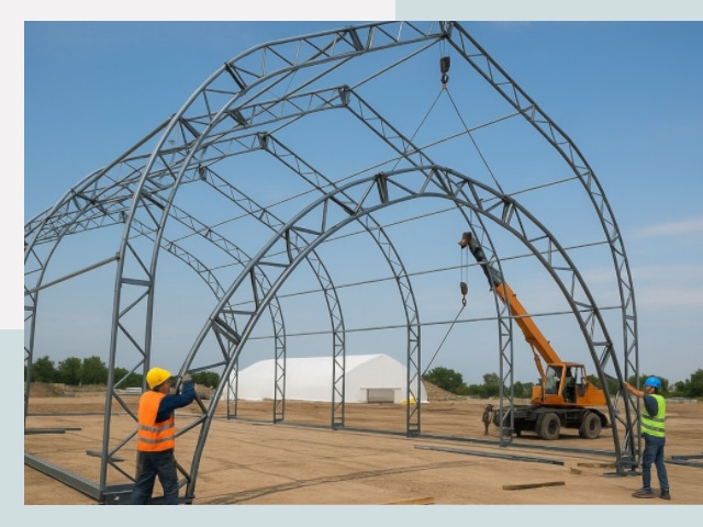 Монтаж ангаров в Апатитах от 622 руб. - Надежно и быстро